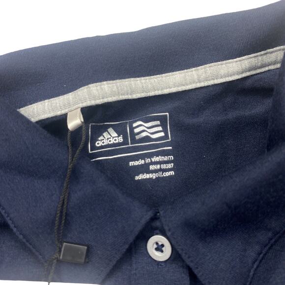 Women's Adidas Golf Climate Essential Sleeveless Polo Tank Navy Size Medium - Picture 3 of 9